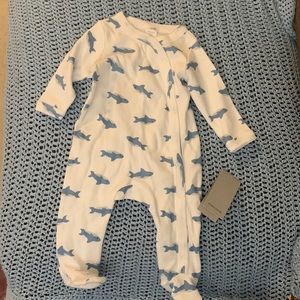 Adorable Nordstrom Shark Sleeper - size Newborn *New with tags*
